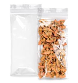 Clear Zip Bags 5 x 10 Inch. Pack of 1000 Plastic Reclosable Zipper Bags 2 Mil. Resealable Plastic Bags. Waterproof Poly Bags Reclosable. Baggies for W