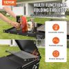 VEVOR Commercial Griddle on Cart, 36" Heavy Duty Manual Flat Top Griddle, Outdoor Cooking Station with Side Shelves, Steel LPG Gas Griddle