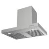 Wall Mount Range Hood 30 Inch 900CFM Vent Hood T Shape with Stainless Steel Stove Hood Split Type Permanent Grease Baffle Filter