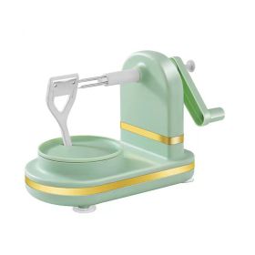 1pc Fruit Peeler; Multi-functional Manual Peeler; For Pear; Potato; Apple Peeling Knife; Household Artifact 8.6in*5.9in (Color: Light Green)