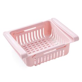 1pc (Max 2.75lb) Kitchen Storage Supplies; Refrigerator Storage Racks; Freezer Storage Racks (Color: Pink)