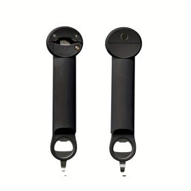 1pc, Jar Opener, Adjustable Bottle Opener For Weak Hands, Non-Slip Can Opener, Fridge Magnet For Senior Arthritis Fits 0.98-3.74inch Lids (Color: Black)