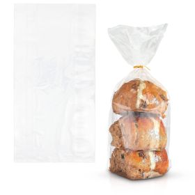 Plastic Bread Bags for Homemade Bread (Color: White)